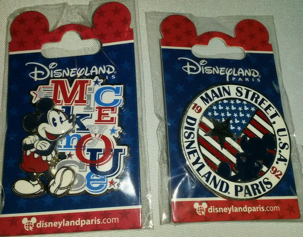 Mickey Americana Mouse and Main Street Disney Paris Dlrp Dlp October 2019 2 Pins