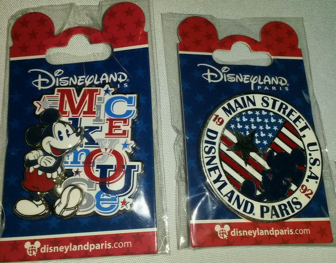 Mickey Americana Mouse and Main Street Disney Paris Dlrp Dlp October 2019 2 Pins