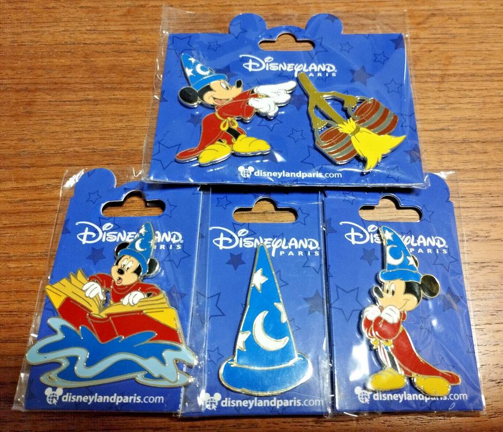 Mickey Broom Sorcerer Fantasia Set Disney Land Paris Dlp Dlrp November 2021 Pins