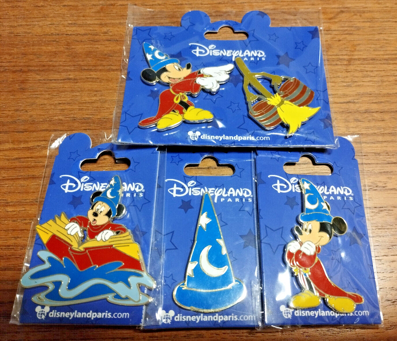 Mickey Broom Sorcerer Fantasia Set Disney Land Paris Dlp Dlrp November 2021 Pins