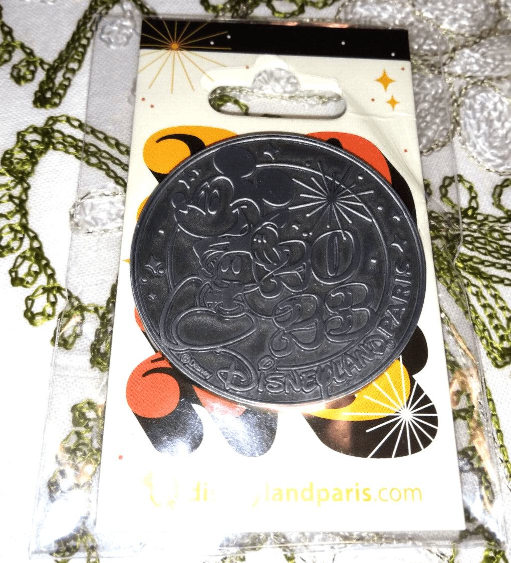 Mickey Coin Disney Land Paris Dlp January 2023 Celebration Pin