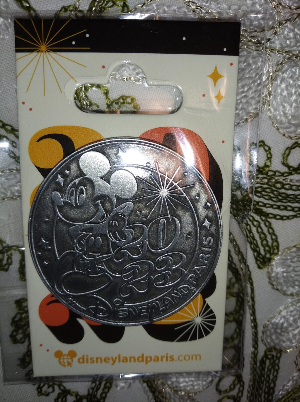 Mickey Coin Disney Land Paris Dlp January 2023 Celebration Pin