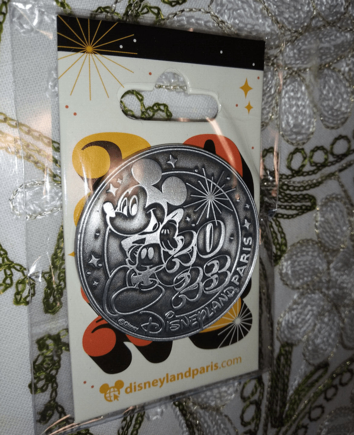 Mickey Coin Disney Land Paris Dlp January 2023 Celebration Pin