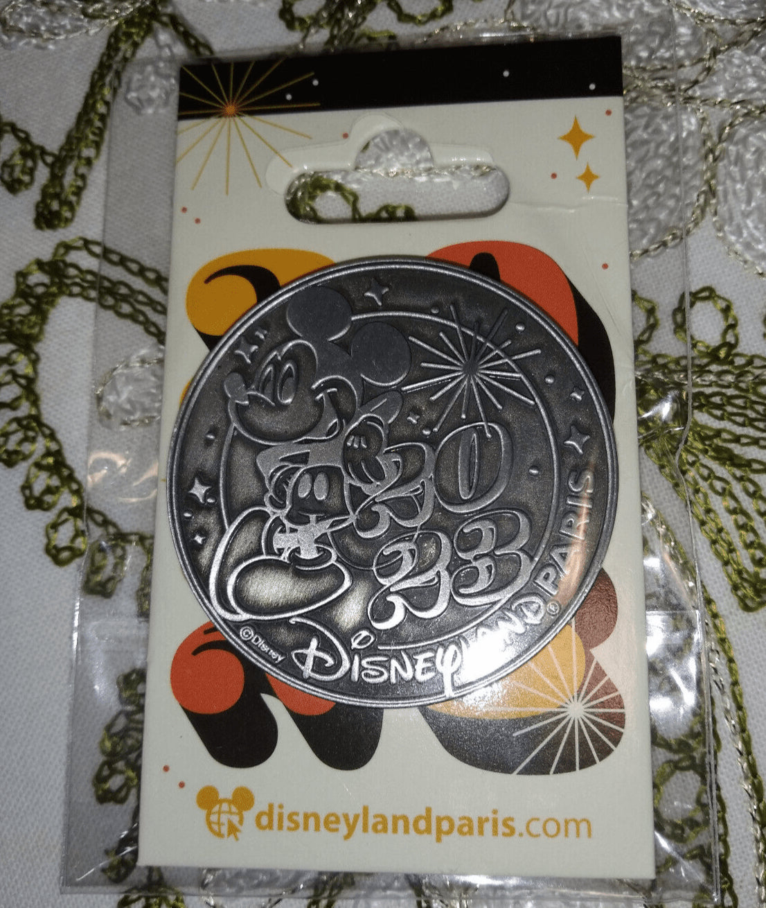 Mickey Coin Disney Land Paris Dlp January 2023 Celebration Pin
