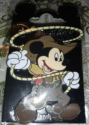 ミッキー・カウボーイと投げ縄 ディズニーランド・パリ DLP DLRP 2021年11月 ピンバッジ