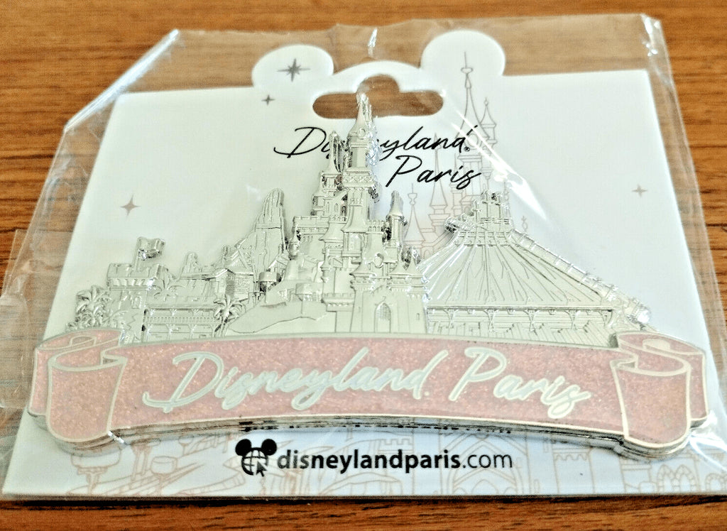 Mickey Disney Land Paris Park Dlp 04 2023 Glitter Jumbo 3D 4 Pins Set