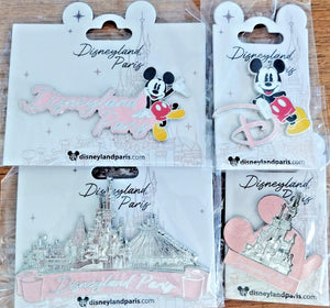 ミッキー ディズニーランド・パリ パーク DLP 2023年4月 グリッター ジャンボ 3D 4ピンセット
