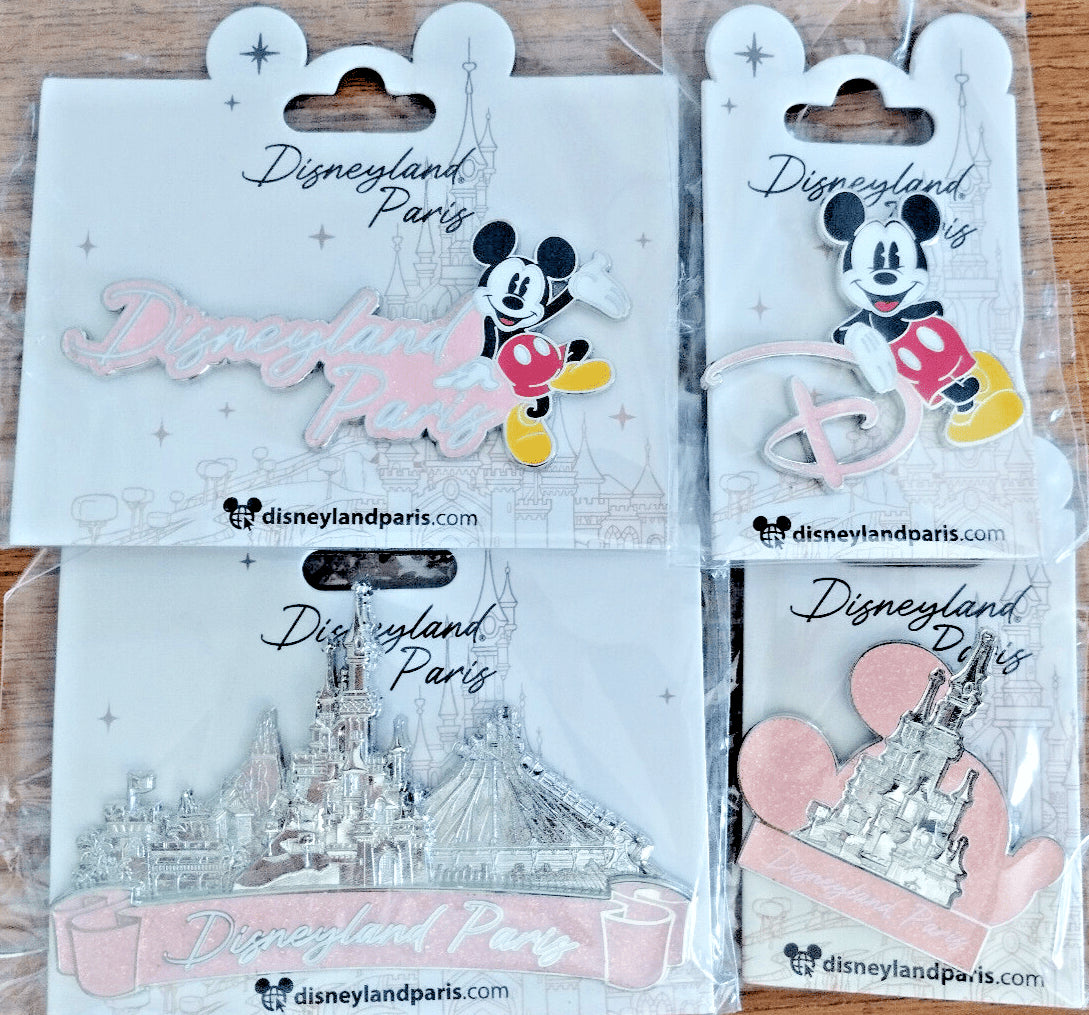 Mickey Disney Land Paris Signature Dlp 04 2023 Glitter Jumbo Pin