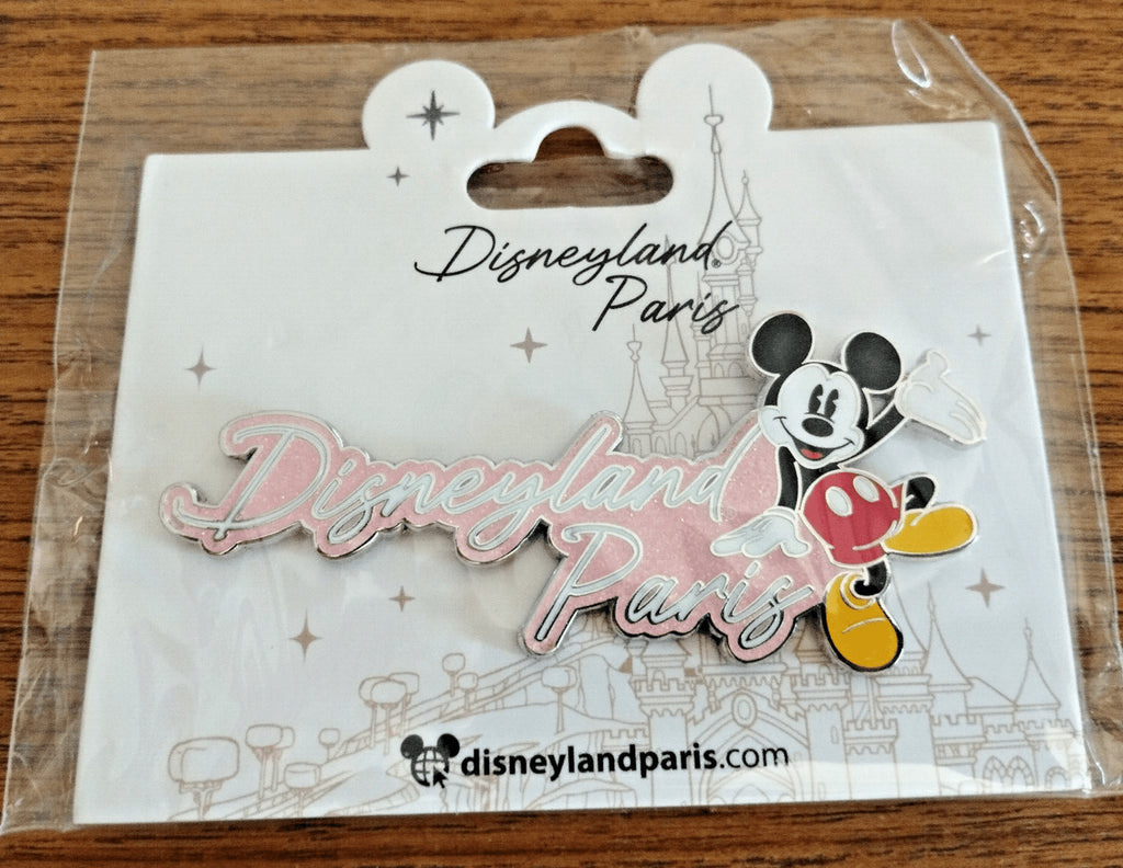 Mickey Disney Land Paris Signature Dlp 04 2023 Glitter Jumbo Pin