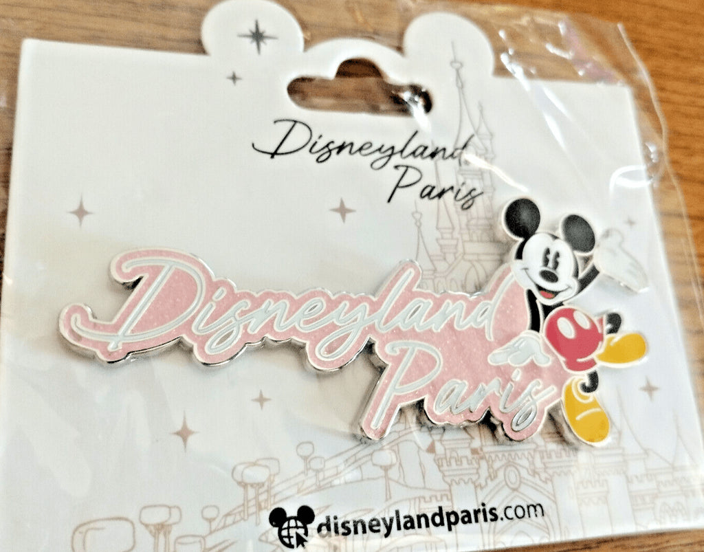 Mickey Disney Land Paris Signature Dlp 04 2023 Glitter Jumbo Pin