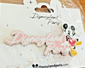 ミッキー ディズニーランドパリ サイン DLP 04 2023 グリッター ジャンボピン