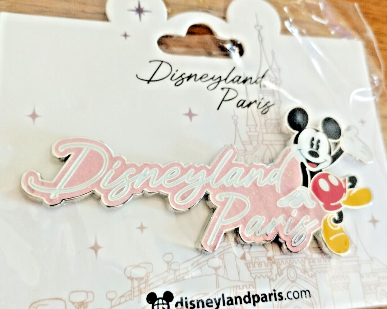 Mickey Disney Land Paris Signature Dlp 04 2023 Glitter Jumbo Pin
