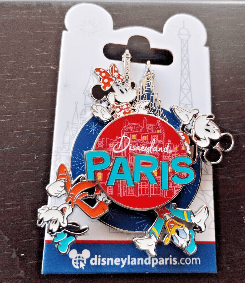 Mickey & Friends Paris 8 Eiffel Tower Disney Paris Dlp Jan 2024 Spinner Pin