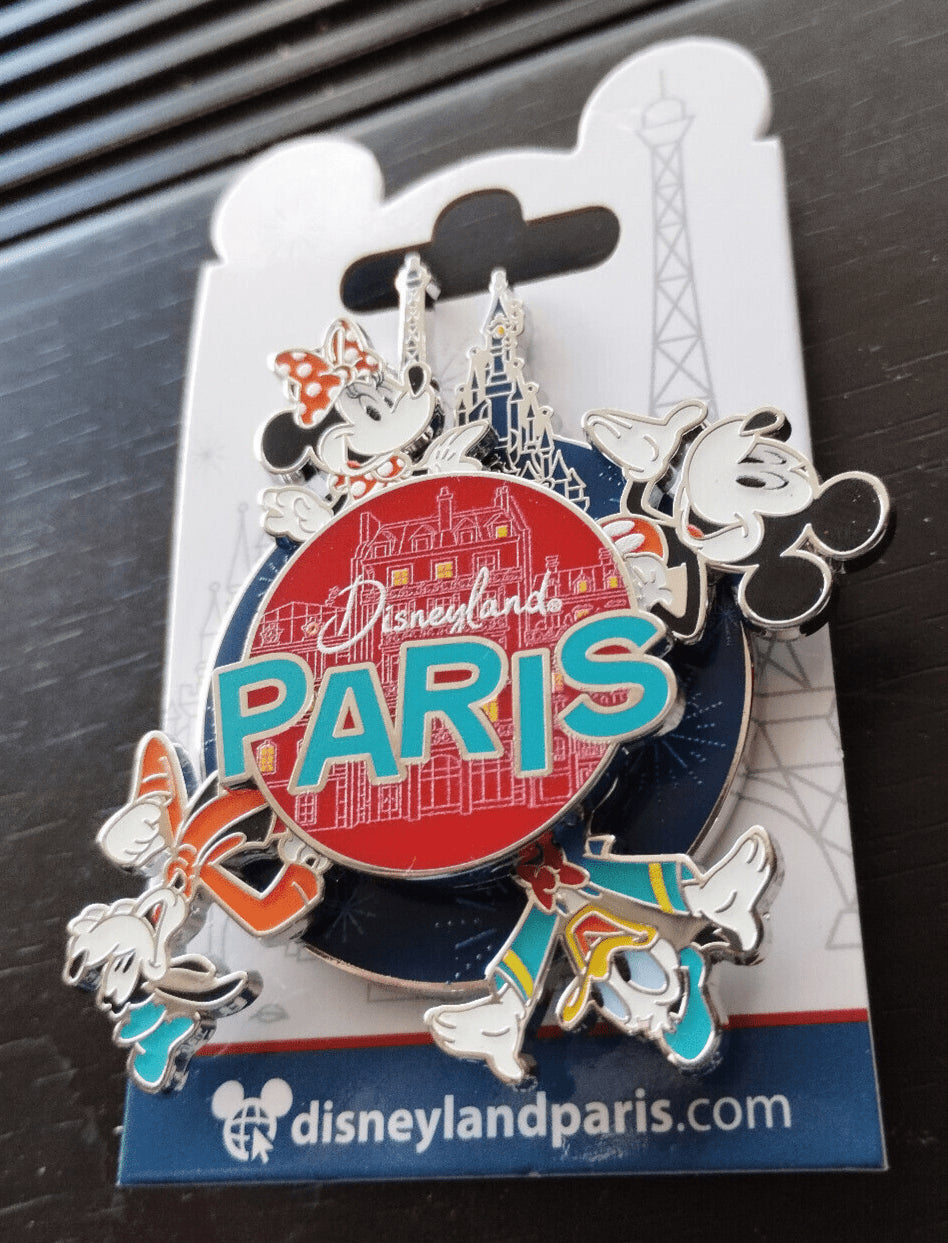 Mickey & Friends Paris 8 Eiffel Tower Disney Paris Dlp Jan 2024 Spinner Pin
