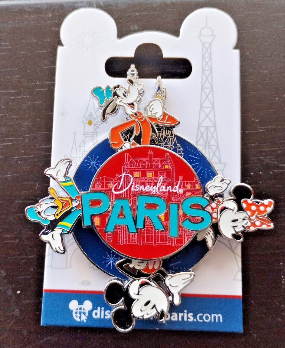 Mickey & Friends Paris 8 Eiffel Tower Disney Paris Dlp Jan 2024 Spinner Pin