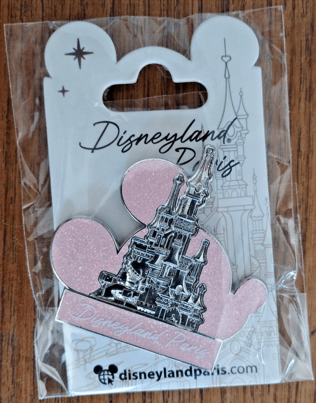 Mickey Head Icon Disney Land Paris Park Dlp 04 2023 Glitter 3D Pin
