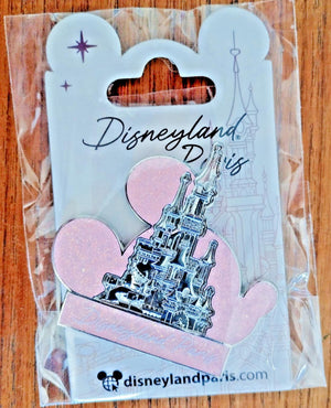 ミッキー ヘッド アイコン ディズニーランド パリ パーク DLP 04 2023 グリッター 3D ピン