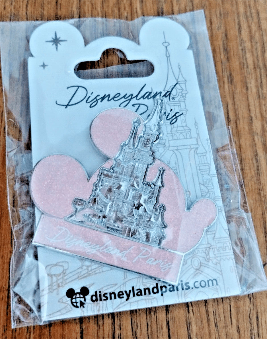Mickey Head Icon Disney Land Paris Park Dlp 04 2023 Glitter 3D Pin