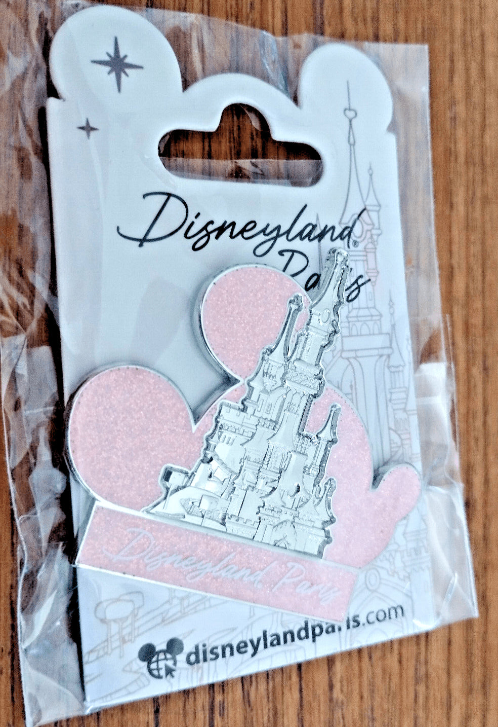 Mickey Head Icon Disney Land Paris Park Dlp 04 2023 Glitter 3D Pin