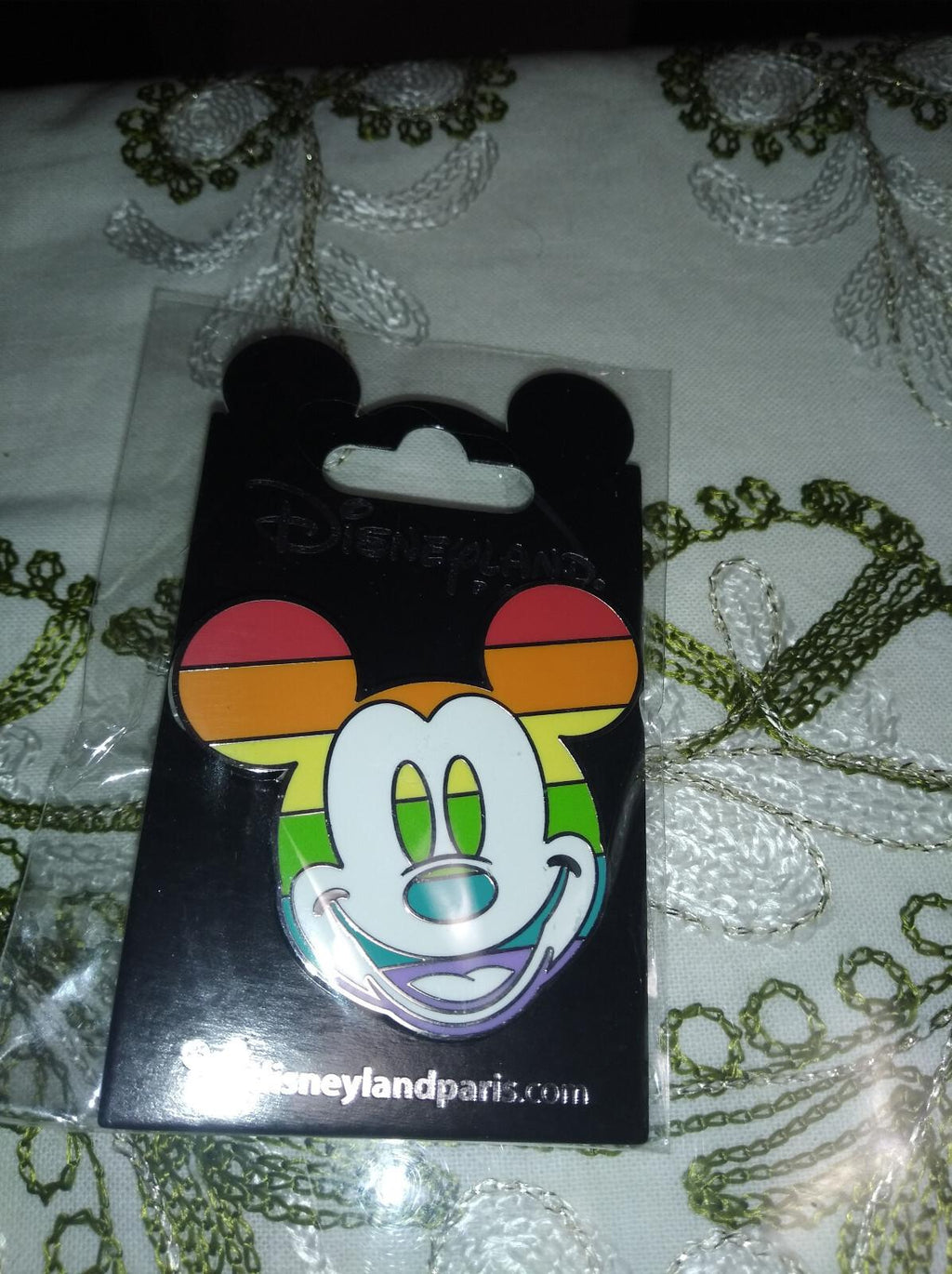 Mickey Head Rainbow Colours Disney Land Paris Dlp Dlrp 2022 Pin