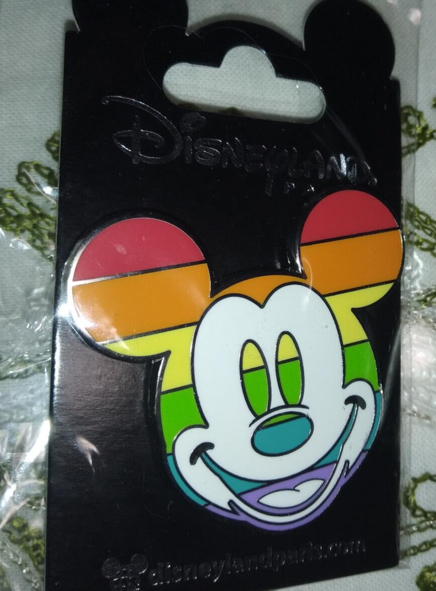 Mickey Head Rainbow Colours Disney Land Paris Dlp Dlrp 2022 Pin