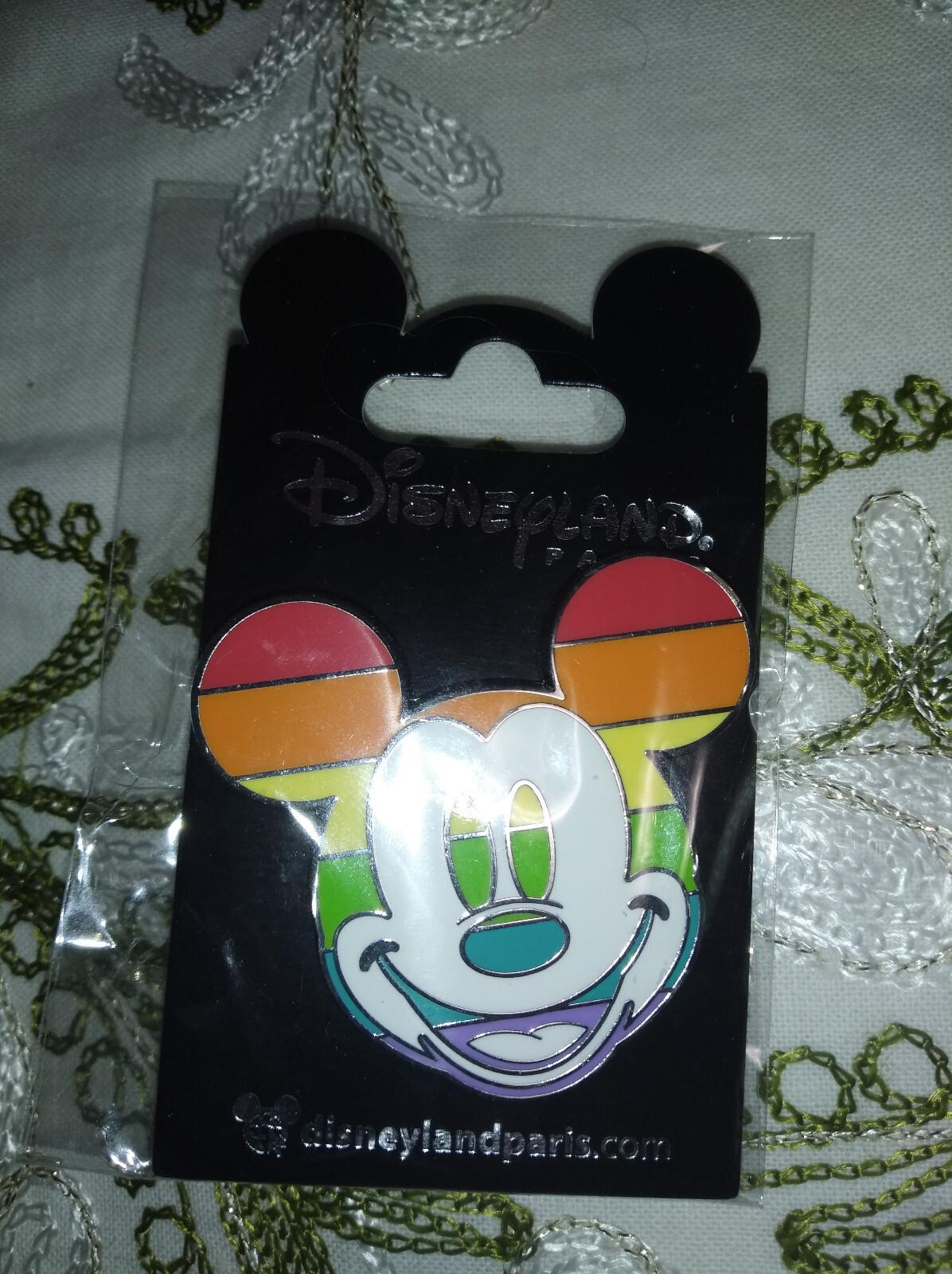 Mickey Head Rainbow Colours Disney Land Paris Dlp Dlrp 2022 Pin