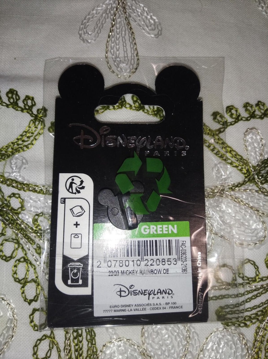 Mickey Head Rainbow Colours Disney Land Paris Dlp Dlrp 2022 Pin
