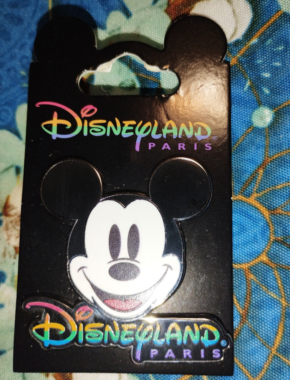 Mickey Head Rainbow Colours Disney Land Paris Dlp Logo June 2024 Pin