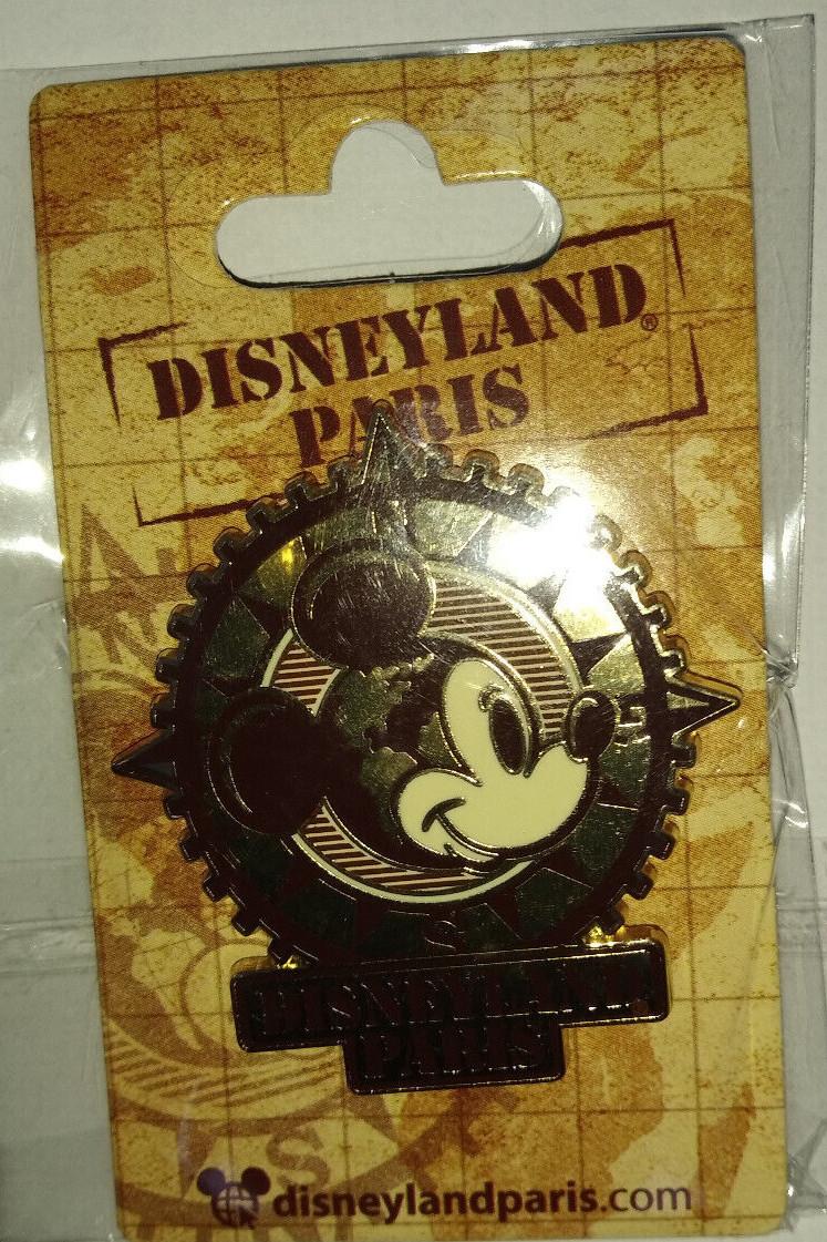 Mickey Head Travel Compass Disney Land Paris Dlp Pin