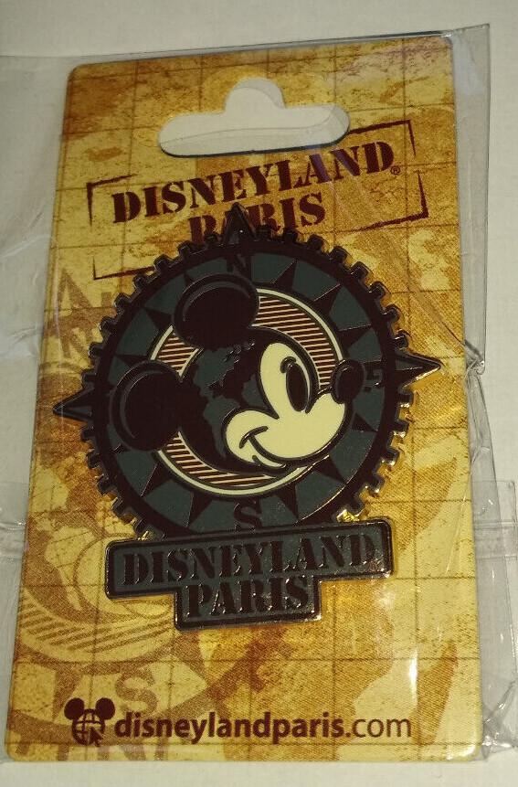 Mickey Head Travel Compass Disney Land Paris Dlp Pin