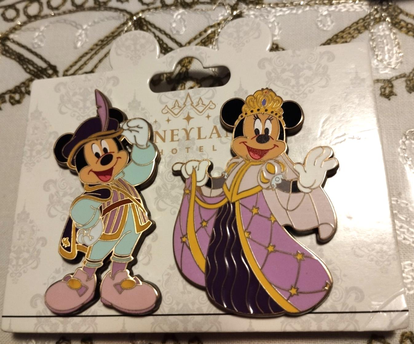 Mickey Minnie Prince Princess Set Disneyland Hotel Disney Paris Dlp Jan 2025 Pin