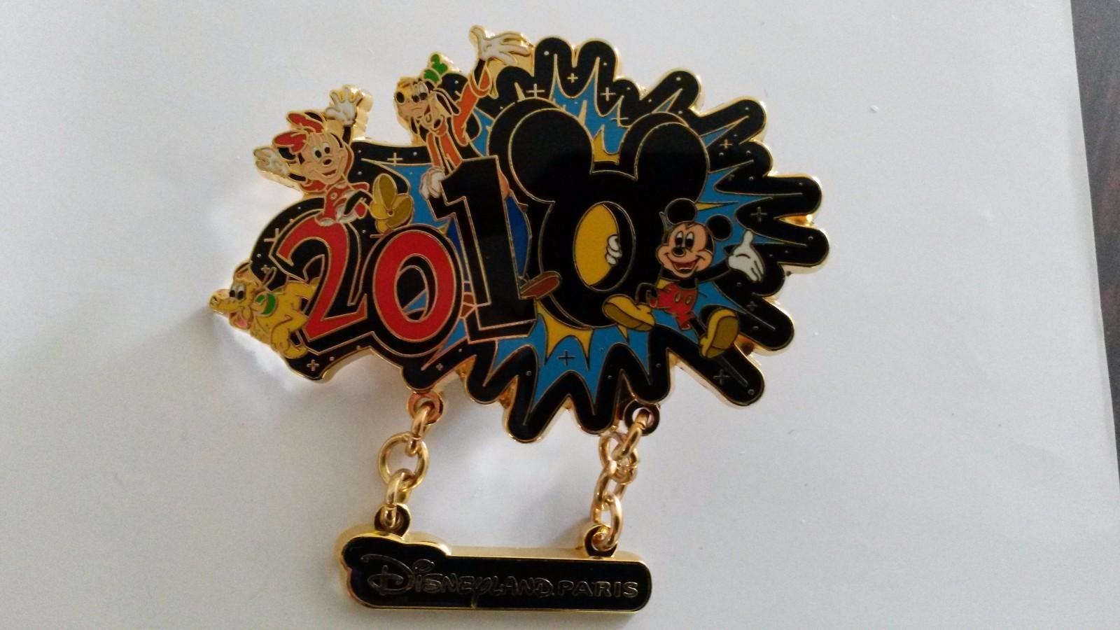 Mickey Mouse 2010 Hidden Mickey Goofy Pluto Disney L Paris Dlrp Dlp Dangle Pin