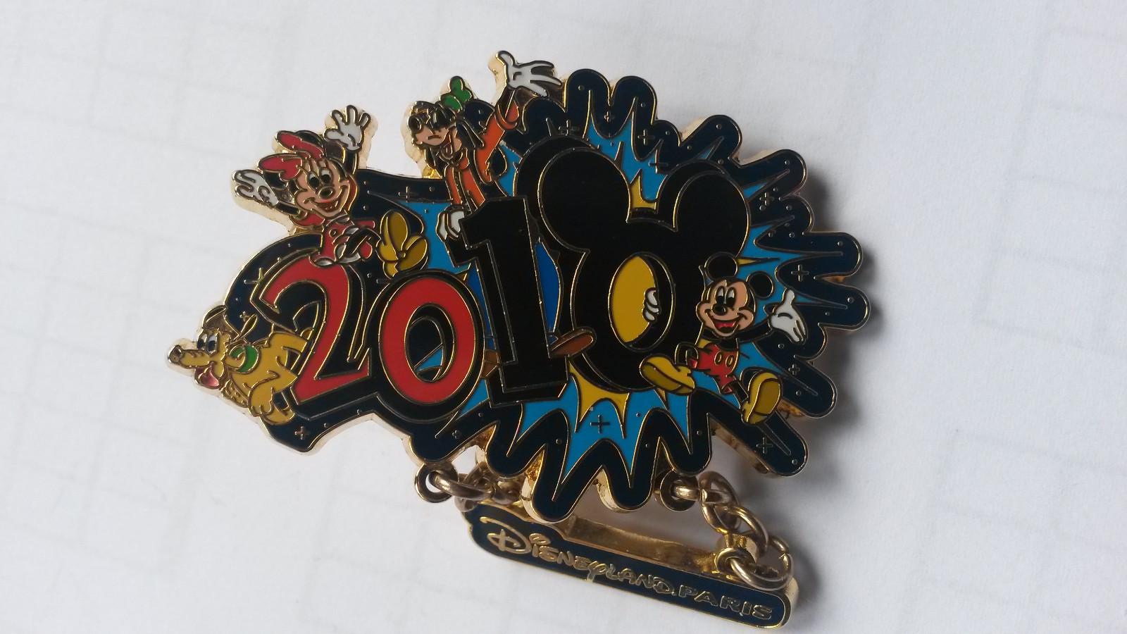 Mickey Mouse 2010 Hidden Mickey Goofy Pluto Disney L Paris Dlrp Dlp Dangle Pin