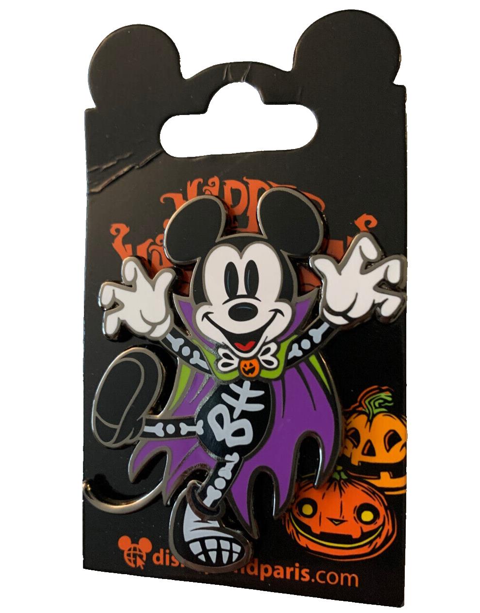 Mickey Mouse - Happy Halloween Skeleton Disney Land Paris DLRP DLP Sep 2024 Pin