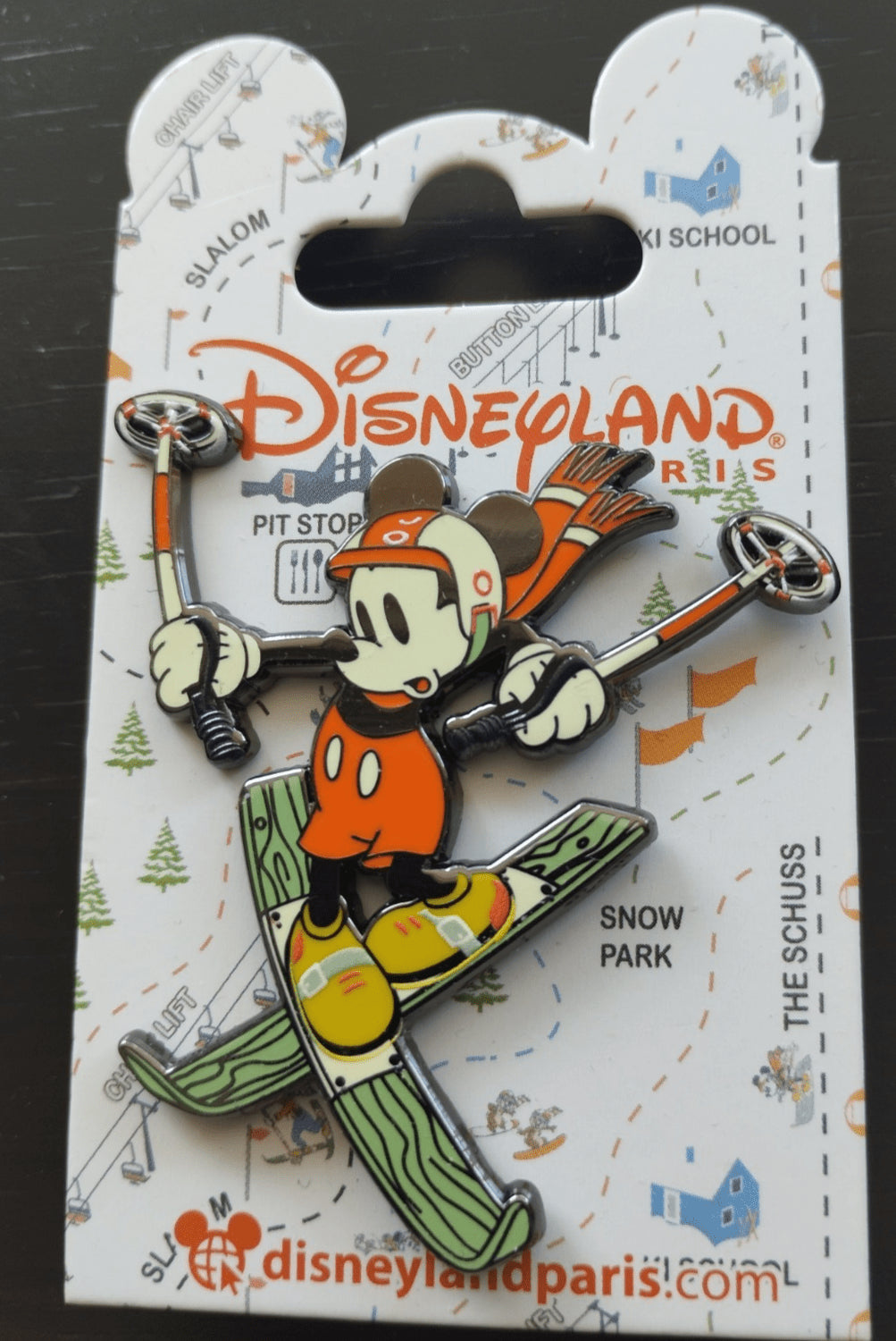 Mickey Mouse - Skiing Winter Ski Set Disney Land Paris Dlp Feb 2025 Pin