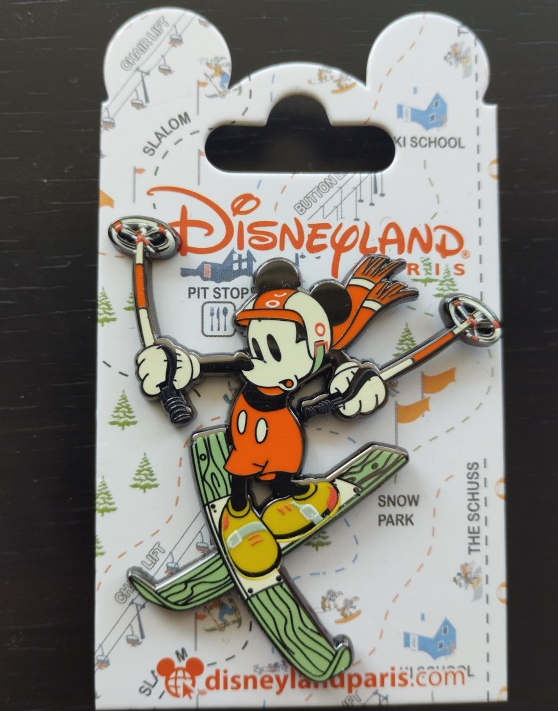 Mickey Mouse - Skiing Winter Ski Set Disney Land Paris Dlp Feb 2025 Pin