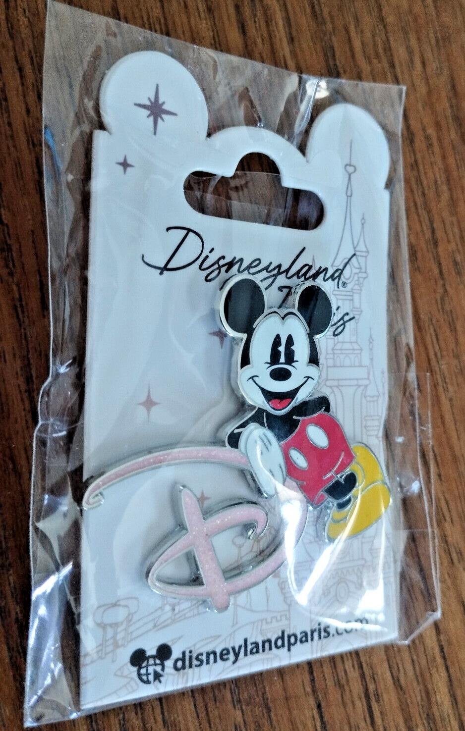 Mickey Mouse Stylized D Disney Land Paris Park Dlp 04 2023 Glitter Pin