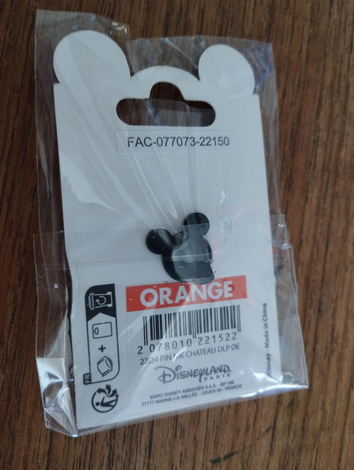 Mickey Mouse Stylized D Disney Land Paris Park Dlp 04 2023 Glitter Pin