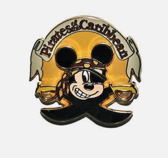 Mickey Pirates Of The Caribbean Disney Land Paris Dlrp Dlp 3D Pin on pin