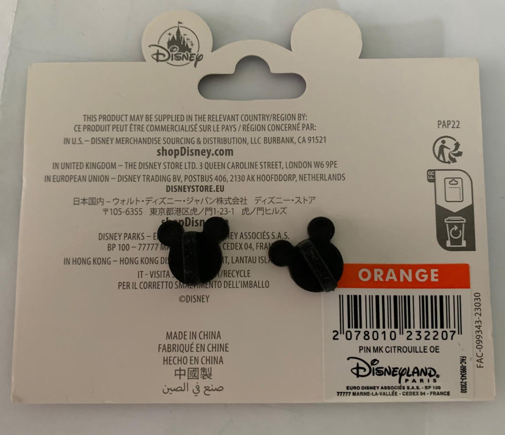 Mickey Shocked Angry Pumpkin Halloween Disney Land Paris DLRP DLP Oct 2023 Pin