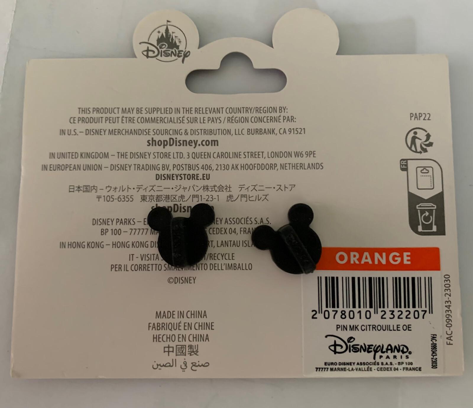 Mickey Shocked Angry Pumpkin Halloween Disney Land Paris DLRP DLP Oct 2023 Pin