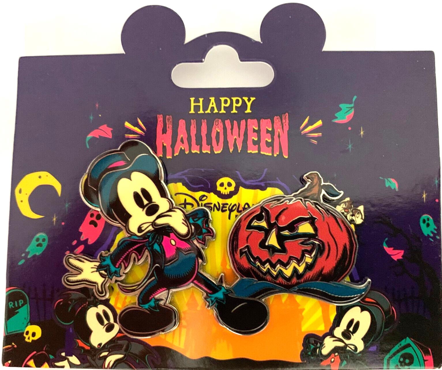 Mickey Shocked Angry Pumpkin Halloween Disney Land Paris DLRP DLP Oct 2023 Pin