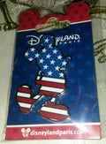 Mickey Silhouette Shape Americana American Flag Disney Land Paris Dlp 2019 Pin