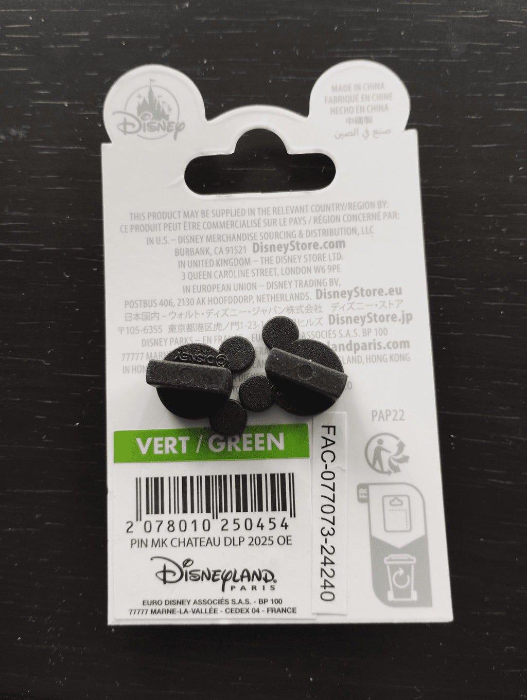 Mickey Sorcerer Sleeping Beauty Castle Disney Paris Dlp January 2025 Pin