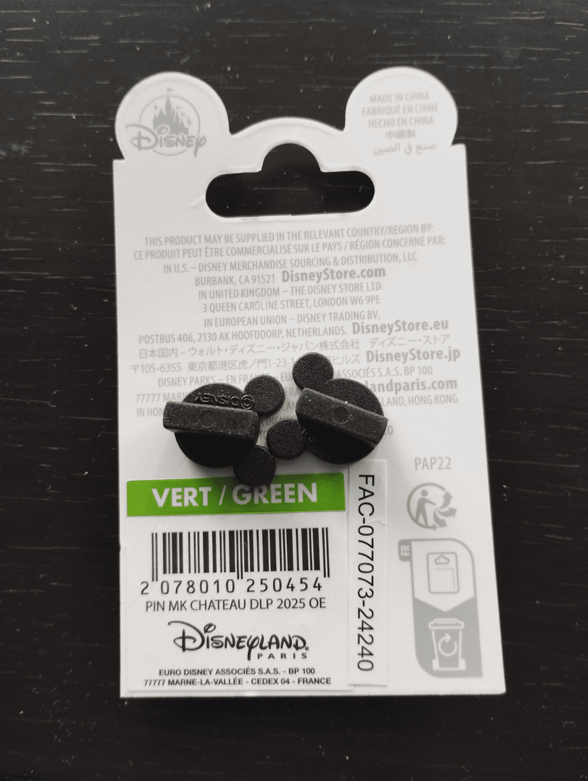 Mickey Sorcerer Sleeping Beauty Castle Disney Paris Dlp January 2025 Pin