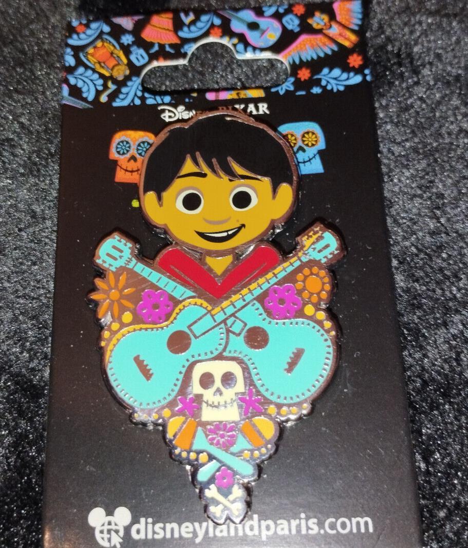 Miguel Rivera Coco Pixar with Crossed Guitars Disney Land Paris Dlp Nov 2023 Pin