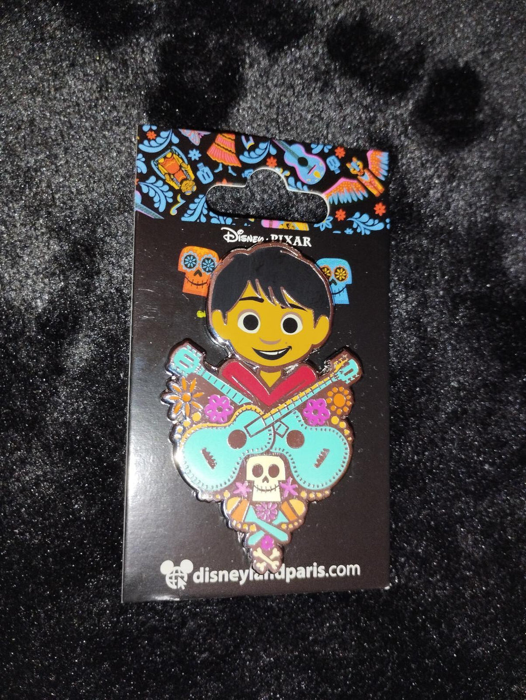 Miguel Rivera Coco Pixar with Crossed Guitars Disney Land Paris Dlp Nov 2023 Pin