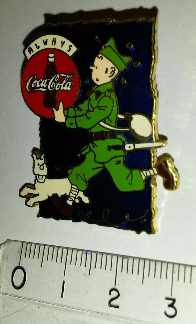 Milou Tintin au pays des Soviets Coca Cola Limited Edition blue version Pin