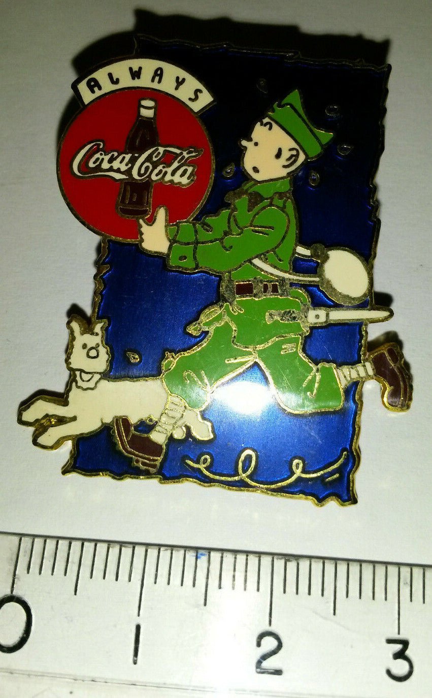 Milou Tintin au pays des Soviets Coca Cola Limited Edition blue version Pin