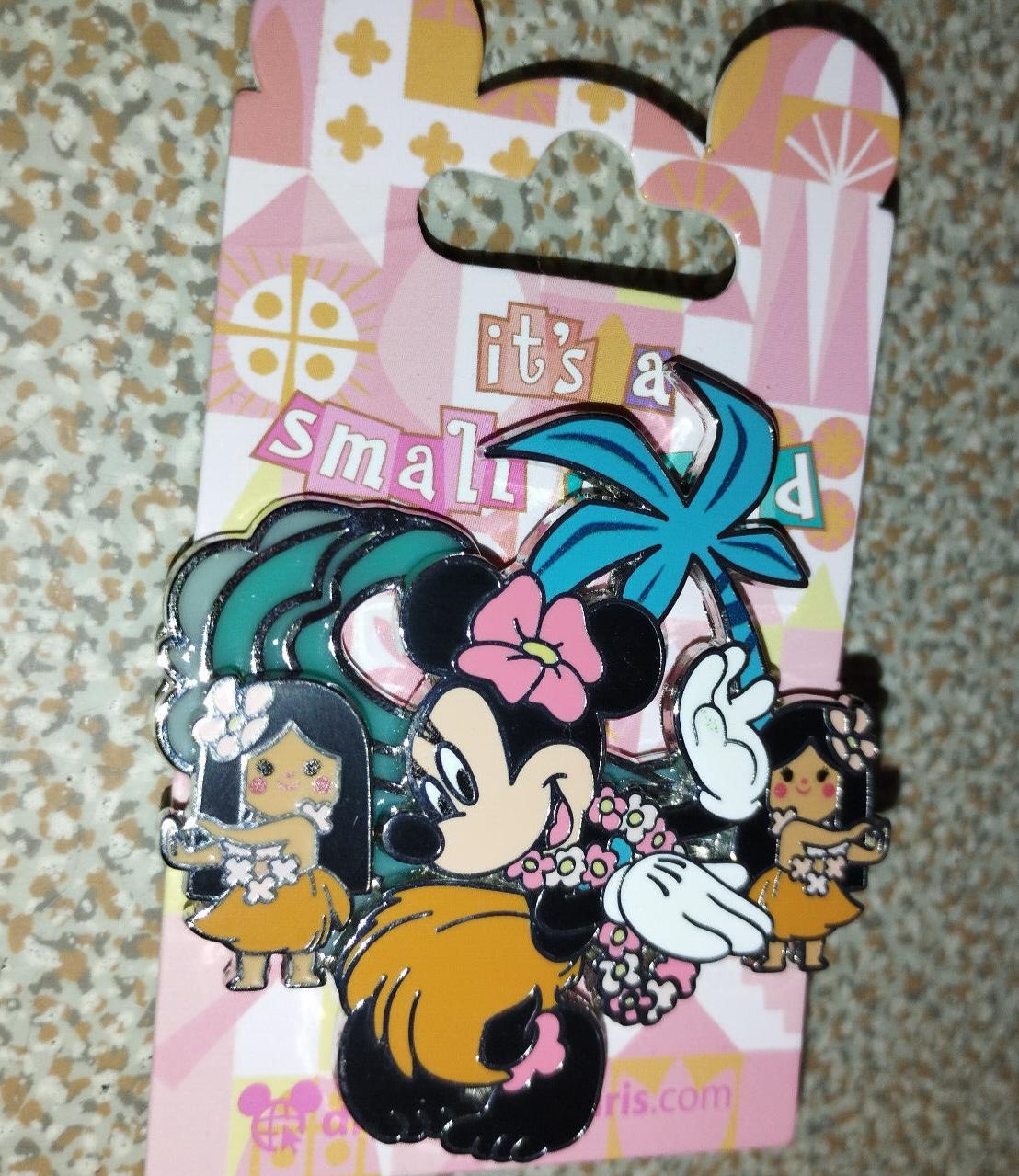Minnie and Hula Dancer Small World Attraction Series Disney Paris Dlp 2023 Pin